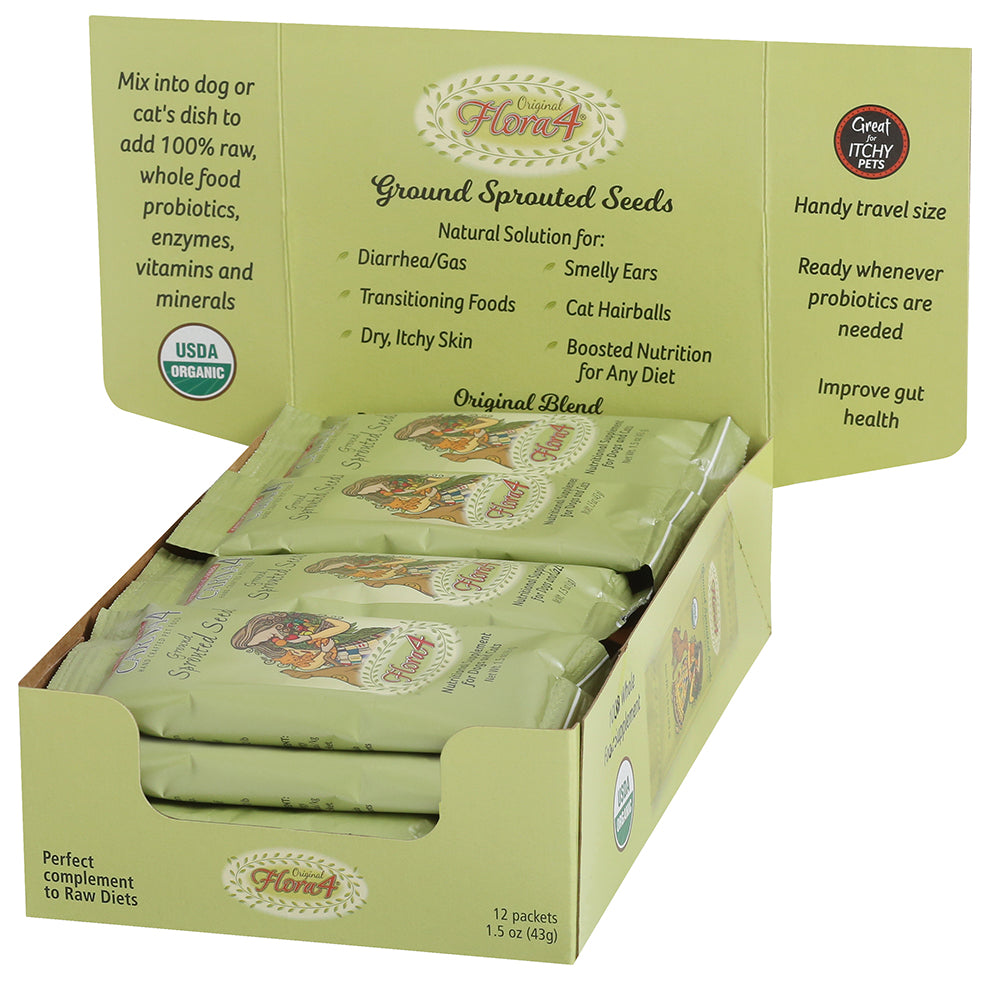 Flora4 Ground Sprouted Seeds Food Topper 18 oz