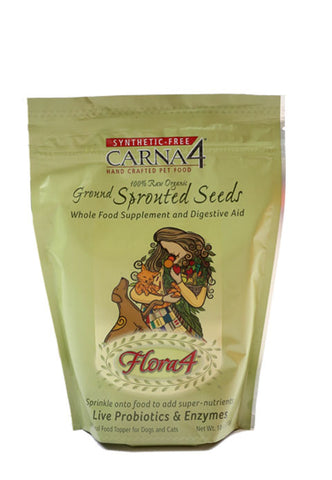 Flora4 Ground Sprouted Seeds Food Topper 18 oz