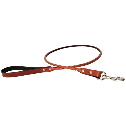 Tan Rolled Leather Leash